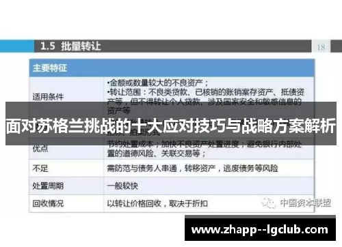 面对苏格兰挑战的十大应对技巧与战略方案解析 面对苏格兰挑战的十大应对技巧与战略方案解析